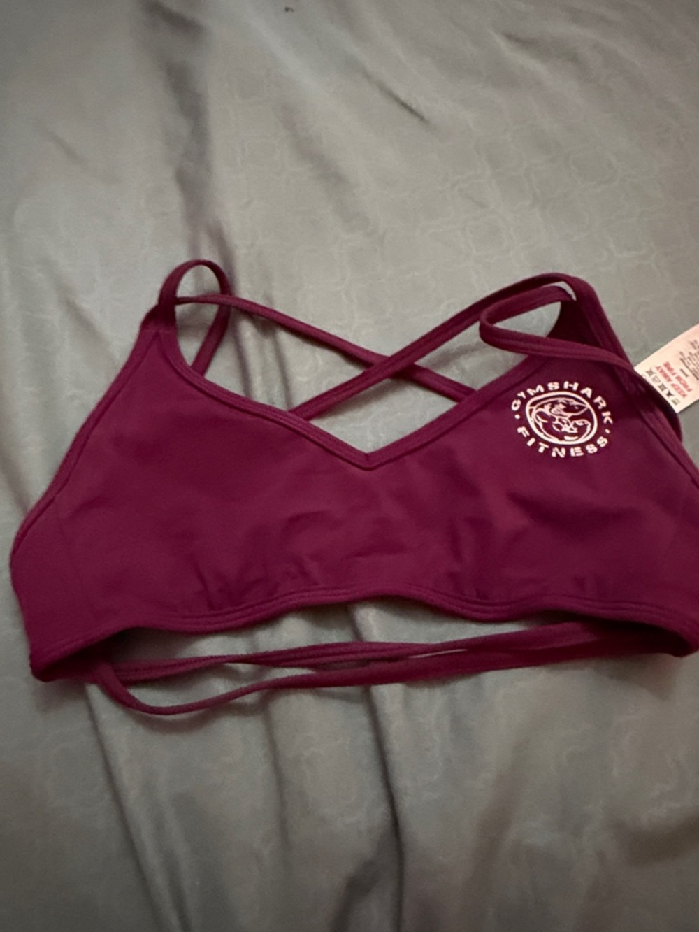 Gymshark Plum Crisscross Strappy Sports Bra